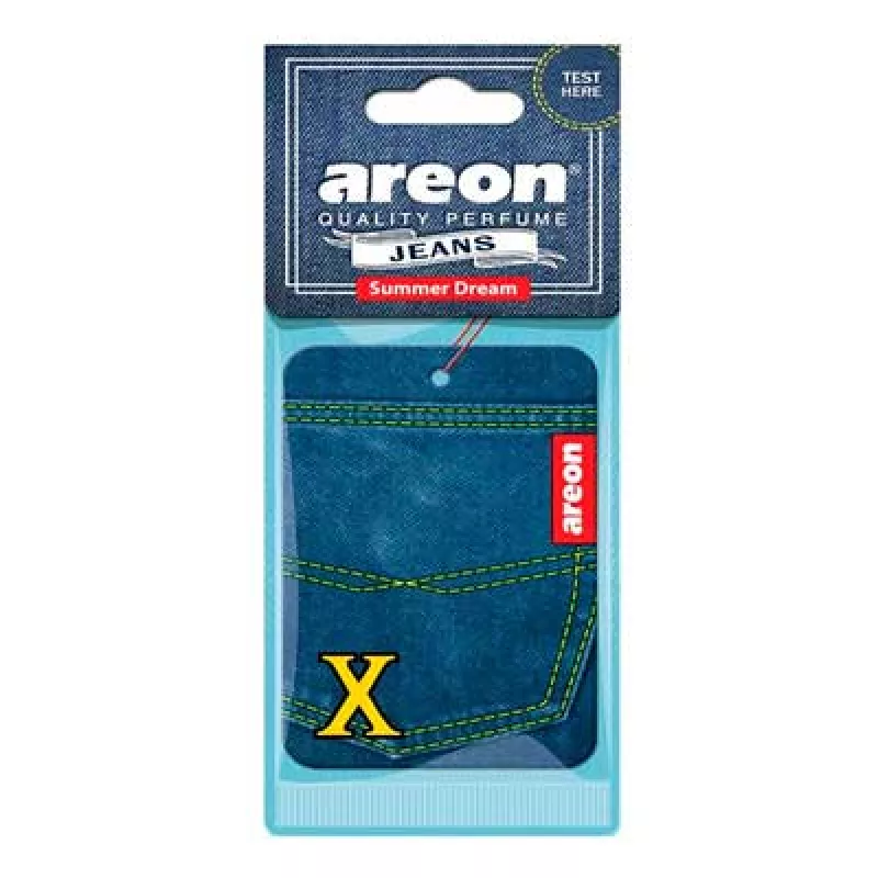 Aроматизатор для авто AREON Jeans X 1шт.сух. (Summer Dream))