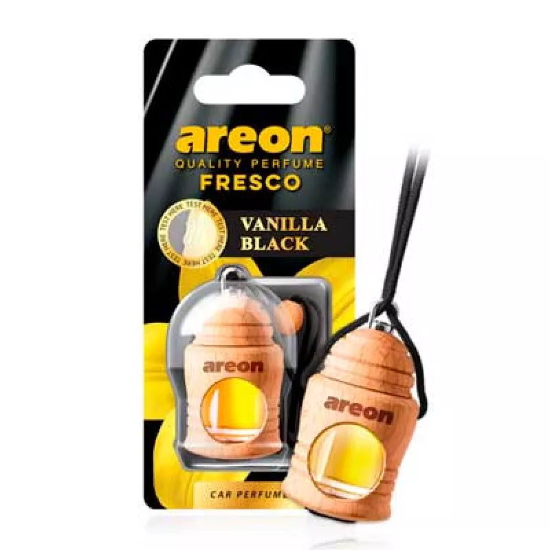 Aроматизатор для авто AREON Fresco 1шт. (Vanilla Black) )