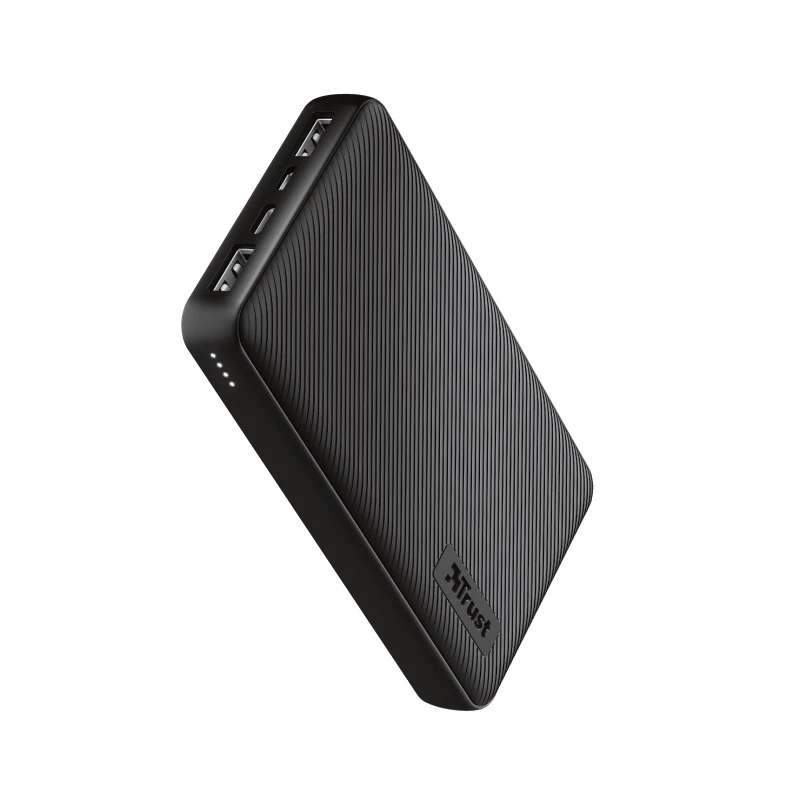 Baterie externa universala TRUST PRIMO ECO 20000MAH, BLACK, FAST-CHARGE WITH MAXIMUM SPEED VIA USB-C (15W) OR USB-A (12W). CHARGING SPEED VARIES BETWEEN DEVICES