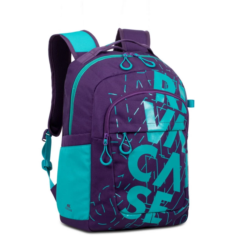 Rucsac laptop Rivacase 5430, FOR LAPTOP 15,6" & CITY BAGS, VIOLET/AQUA