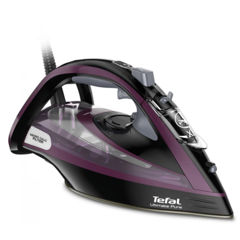 Fier de calcat Tefal FV9835, 3000 W, 240 g/min, 350 ml, Durilium Airglide Autoclean, Violet, Negru