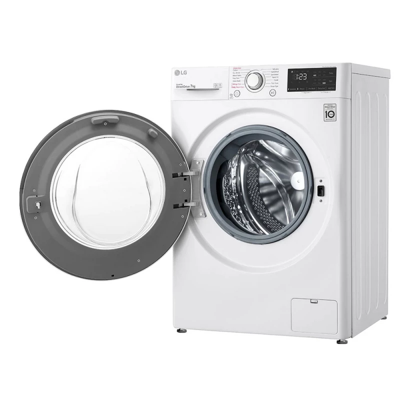 Стиральная машина LG F2WV3S7AIDD, Узкая, 7 кг, 1200 об/мин, 14 программ, Белый, D