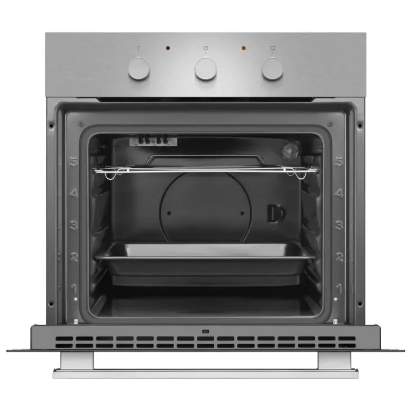 Cuptor electric incorporabil HANSA BOEI64111, 68 l, 4 functii, Grill, Timer, Negru, Inox, A