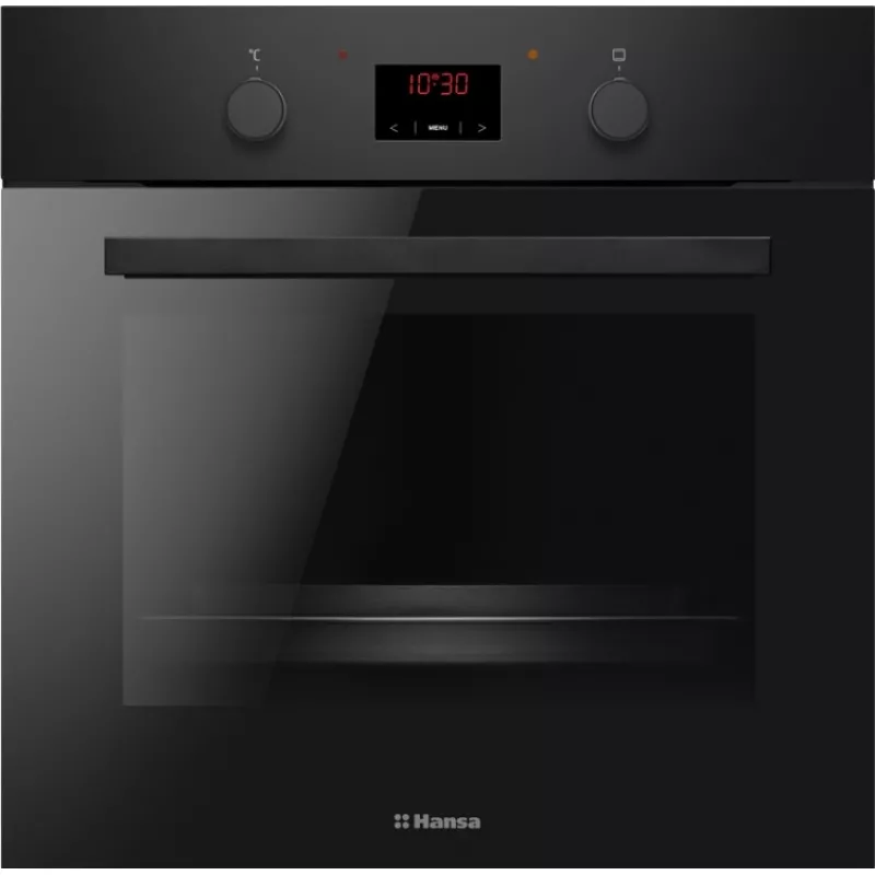 Cuptor electric incorporabil HANSA BOES68466, 65 l, 2900 W, Grill, Timer, Negru, A