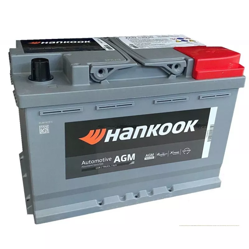 Аккумулятор авто HANKOOK AGM 57020 70.0 A/h 760 R+ 277 х 174 х 190