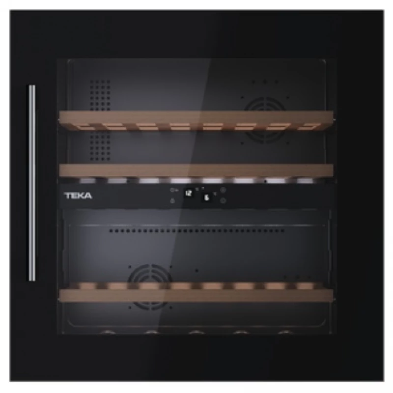 Dulap pentru vin incorporabil TEKA RVI 20041, 41 sticle, 59.5 сm, Negru