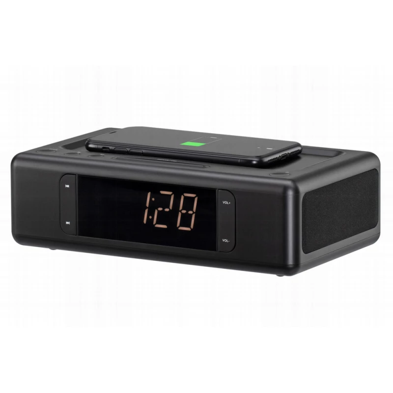 Boxa 2E Acoustic Docking Station 2E SmartClock Wireless Charging, Black 2E-AS01QIBK