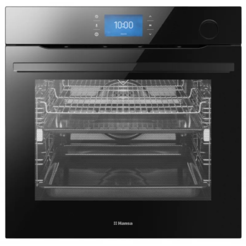 Cuptor electric incorporabil HANSA BOEB6999622, 77 l, 12 functii, Grill, Timer, Negru, А+