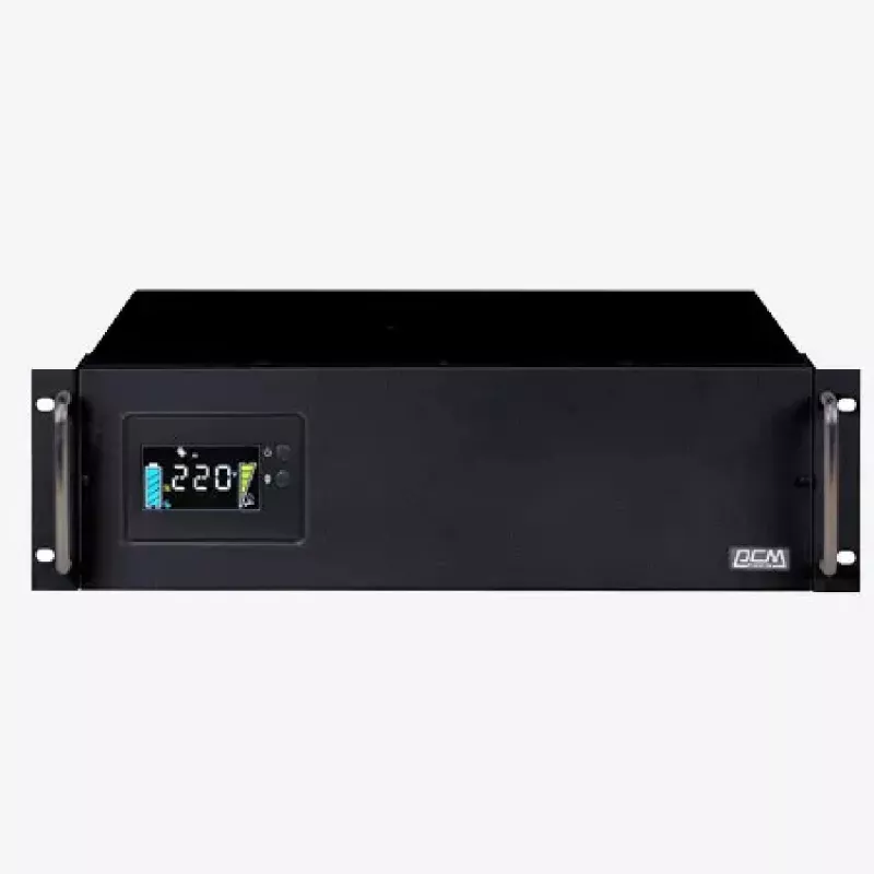 UPS POWERCOM KIN-3000AP RM (2U) (LCD) (IEC socket), 3000VA/2400W