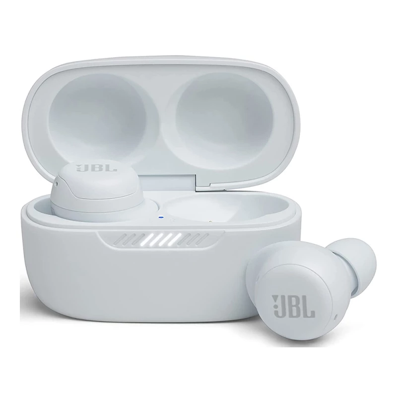Casti fara fir JBL TRUE WIRELESS LIVE FREE NC+ WHITE TWS ADAPTIVE NOISE CANCELLING