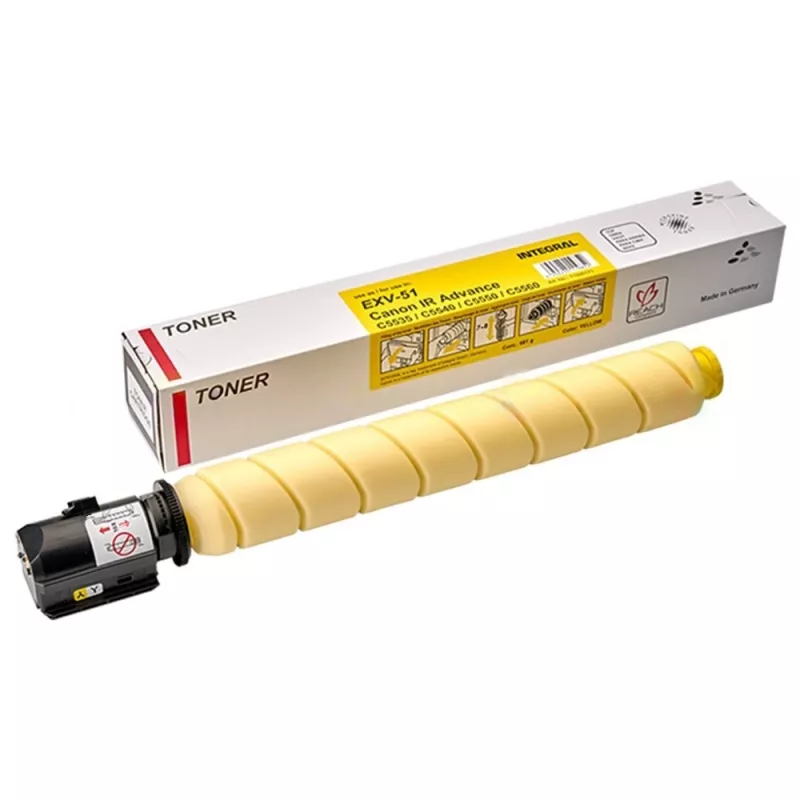 Toner CANON TONER FOR  IR ADVANCE C5535/5535I/5540I/5550I/5560I  INTEGRAL, YELLOW (EXV-51)