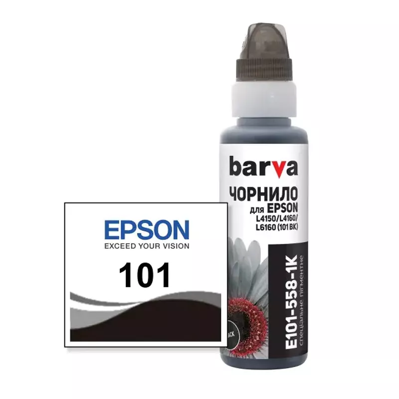 Cartus cerneala Barva INK  FOR EPSON 101 BK BLACK 100GR ONEKEY COMPATIBLE