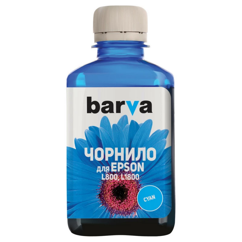 Картридж струйный Barva Ink Barva for Epson L800/810/850/1800 (T6732) cyan 180 gr compatible