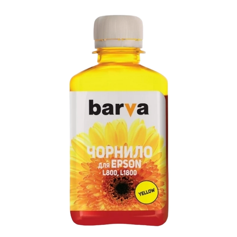 Картридж струйный Barva Ink Barva for Epson L800/810/850/1800 (T6734) yellow 180 gr compatible