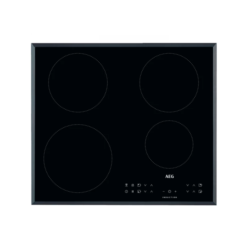 Plita incorporabila cu inductie AEG IKB64301FB, 7350 W, 4 arzatoare, Vitroceramica, Timer, Negru