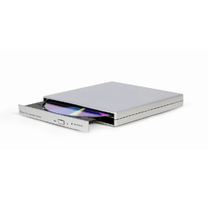 Unitate optica GEMBIRD External Slim DVD-RW Drive "DVD-USB-02-SV", Silver, (USB2.0)- https://cablexpert.com/item.aspx?id=11568