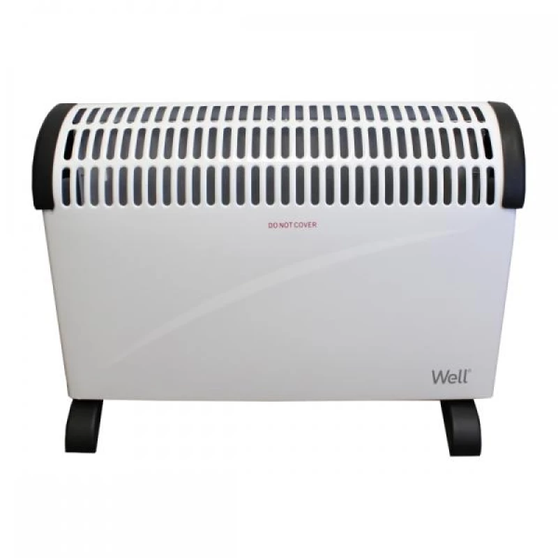 Convector WELL HTR-CNV02-2000-WL, 2000 W, 24 m², Termostat, Alb