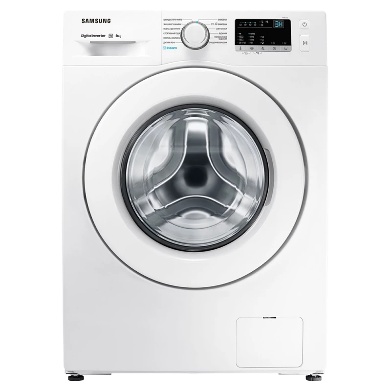 Masina de spalat rufe Samsung WW62J30G0LWCE, Ingusta, 6 kg, 1000 RPM, 12 programe, Alb, A+++