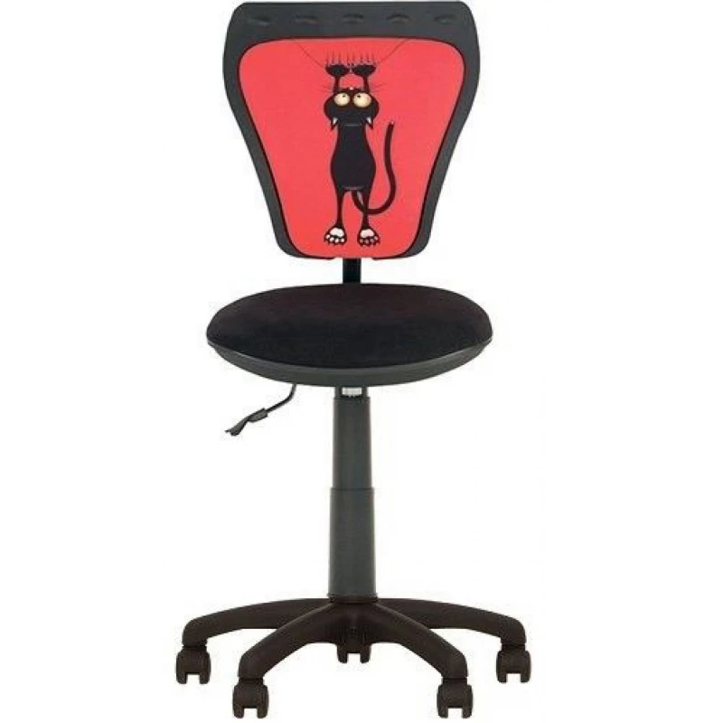 Fotoliu AG MINISTYLE GTS CAT, Stofa, Gazlift, Negru, Rosu