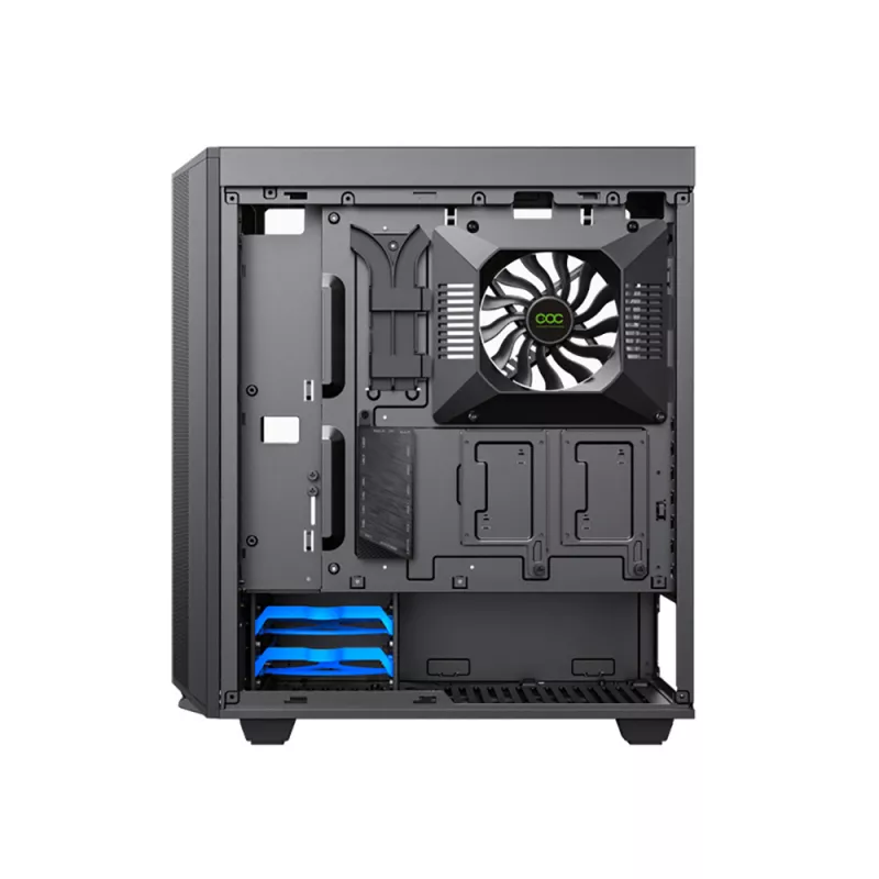 Carcasa fara PSU GAMEMAX Precision COC, Black, 1x120mm ARGB, 2xARGB Strips, Tempered Glass, 2xUSB 3.0