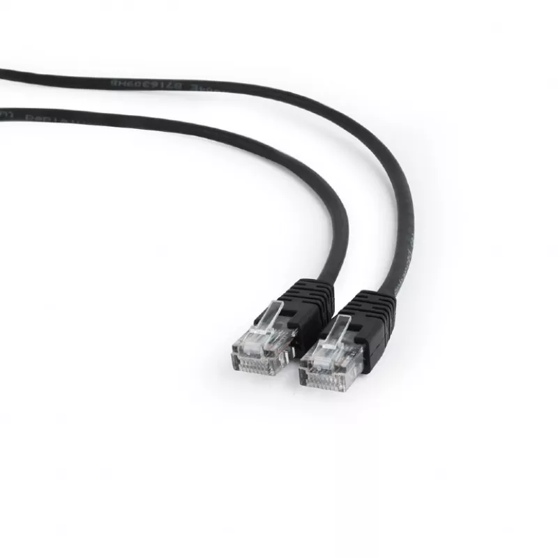 Patchcord GEMBIRD CAT.5E BLACK, UTP, 5m
