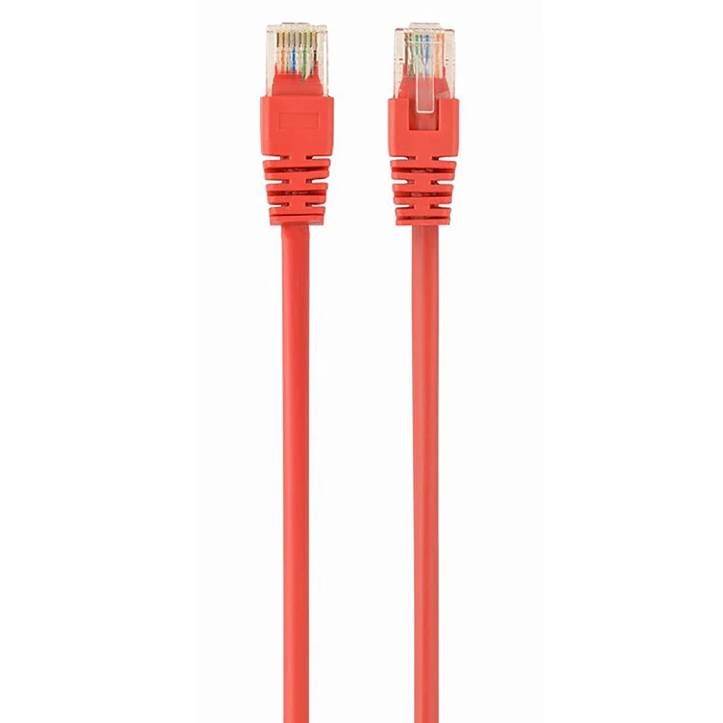 Patchcord GEMBIRD 5M,  RED,  PP12-5M/R,  CAT.5E, UTP