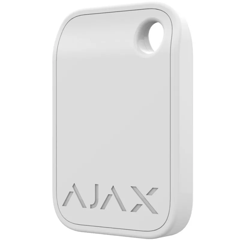 Зашифрованный бесконтактный брелок Ajax Encrypted Contactless Key Fob "Tag", White (3pcs)