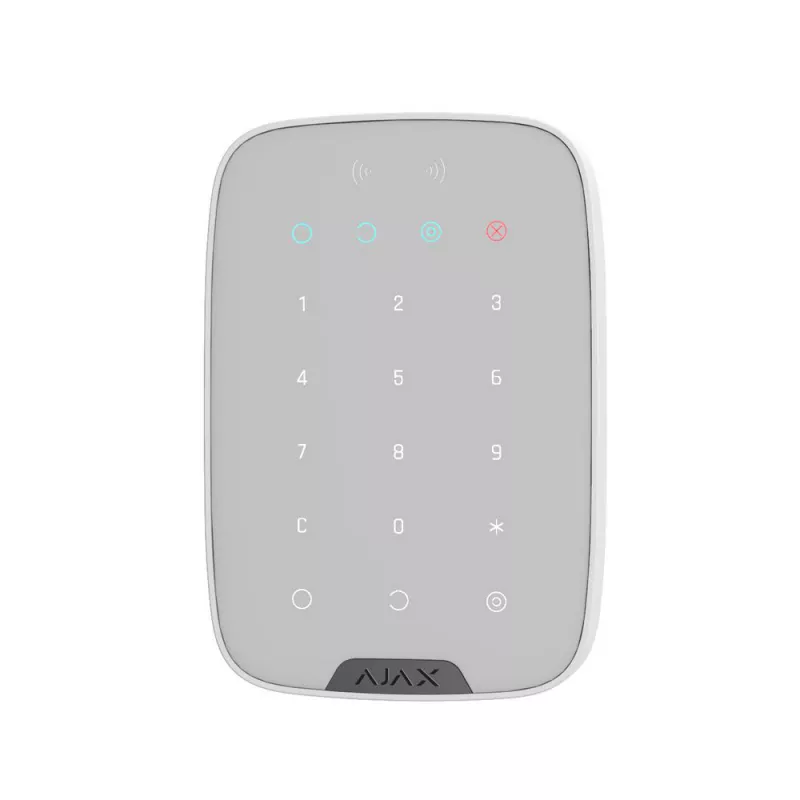 Умная Розетка Ajax Wireless Security Touch Keypad "KeyPad Plus", White