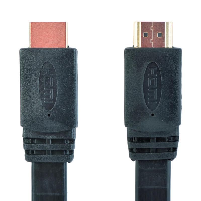 Cablu video Cablexpert HDMI TO HDMI 1.8M FLAT MALE-MALE, 19M-19M (V1.4), BLACK