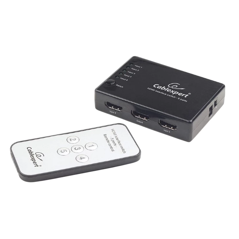 Accesoriu TV Cablexpert SWITCH  DSW-HDMI-53 HDMI INTERFACE SWITCH, 5 PORTS, OUTPUT CABLE DISTANCE: UP TO 25 M