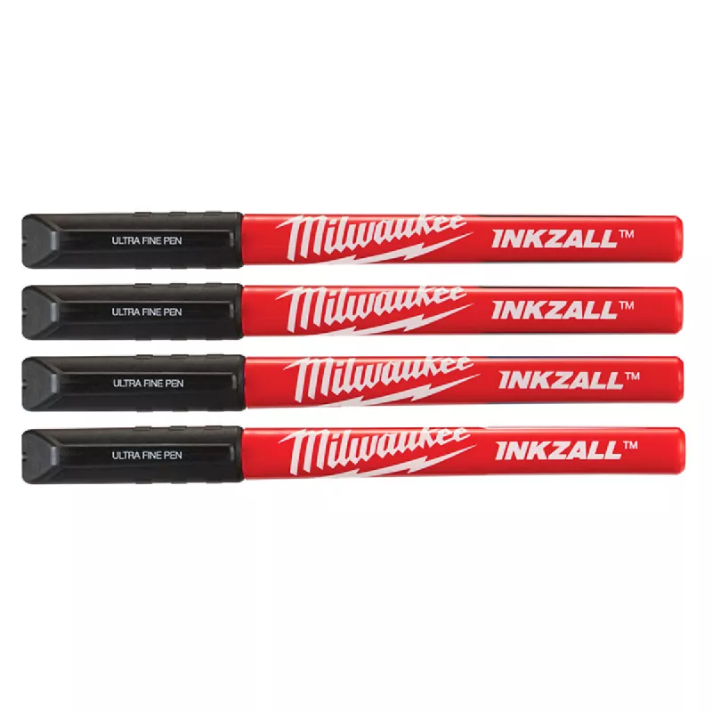 Набор маркеров для строительных работ MILWAUKEE с ультратонким наконечником черный