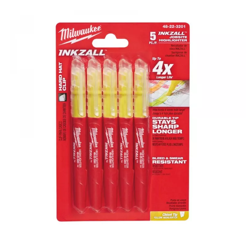 Marker MILWAUKEE Galben (Set 5 buc)