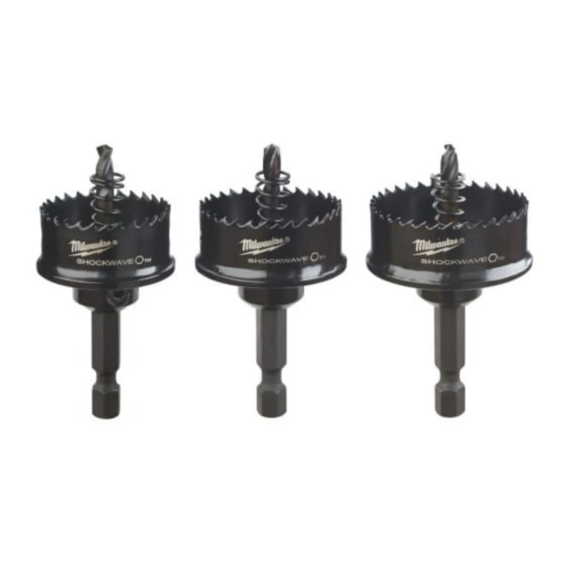 Set carote MILWAUKEE Shockwave Holesaws 3buc