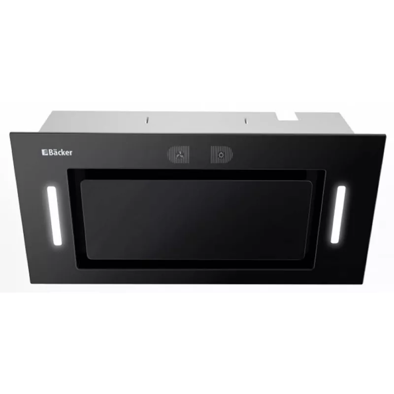 Вытяжка BACKER XIGR SENSOR 750 (52) BL GL, 750 м³/ч, 1 двигатель, 52 см, Черный