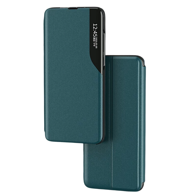Husa Xcover SAMSUNG A03, SOFT BOOK VIEW SERIES, GREEN