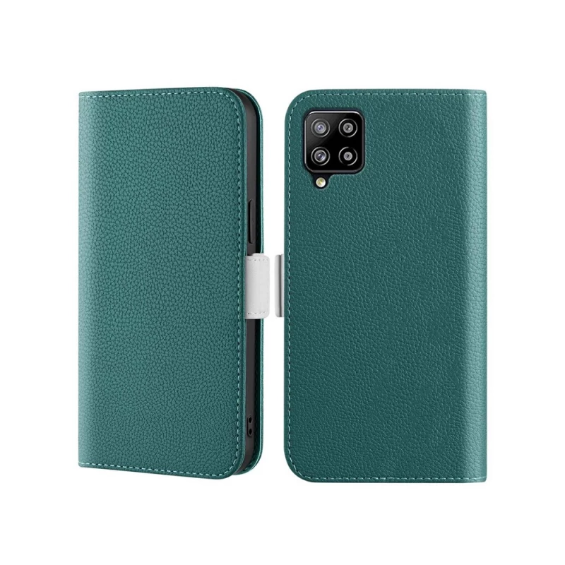 Husa Xcover SAMSUNG A22 4G/M22, SOFT BOOK VIEW SERIES, GREEN