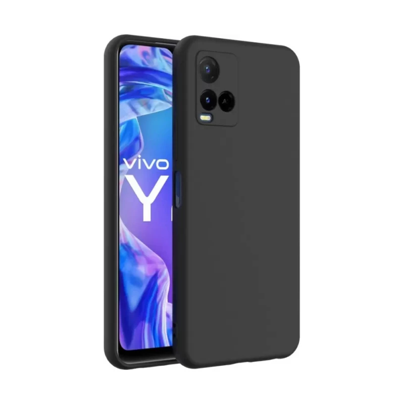 Husa Xcover VIVO Y21, LIQUID SILICONE, BLACK