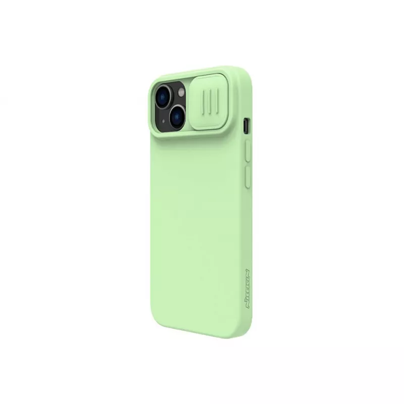 Husa Nillkin APPLE IPHONE 14 PLUS, CAMSHIELD SILKY SILICONE CASE, MINT GREEN