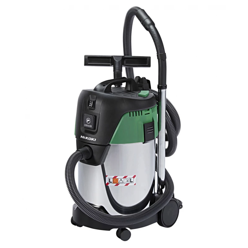 Aspirator industrial Hikoki RP300YDL-NSZ, 1000 W, 30 l, Verde, Negru