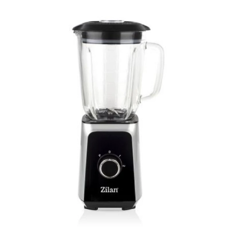 Blender Zilan ZLN3925, 1000 W, 1.5 l, 2 viteze, Functie Turbo, Gri, Negru