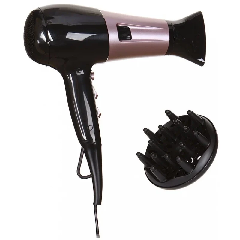 Фен Rowenta CV5940F0, 2400 Вт, 2 скорости, Черный, Розовый