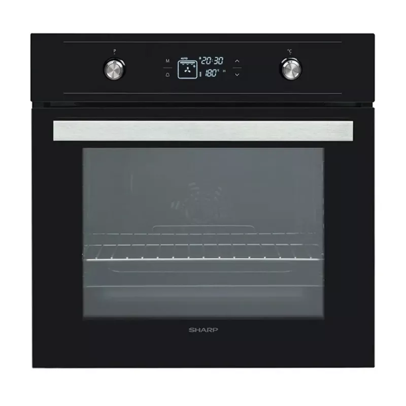 Cuptor electric incorporabil SHARP K60V19BQMEU, 69 l, 9 functii, Grill, Timer, Negru, A