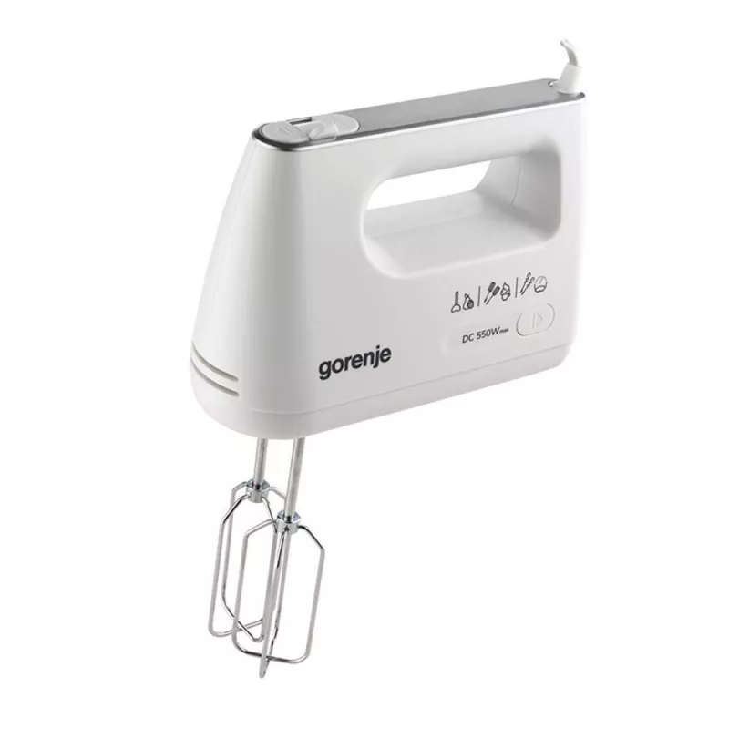 Миксер GORENJE M 550CSDC, 550 Вт, 5 скоростей, Турбоежим, Белый