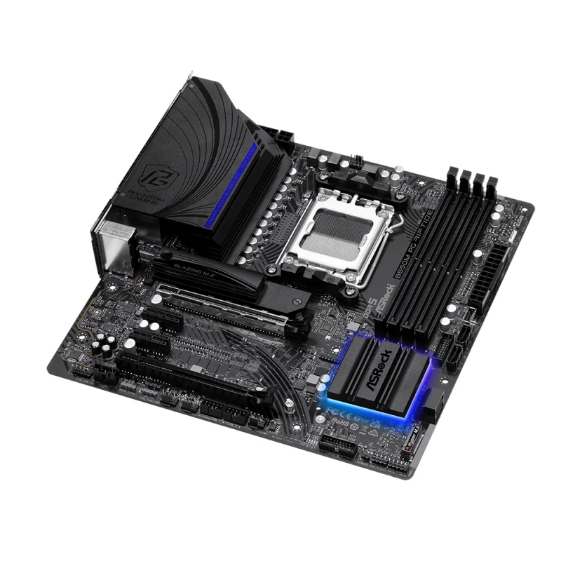 Placa de baza ASROCK B650M PG RIPTIDE, AM5, Micro-ATX DDR5 SDRAM RAM: 128GB