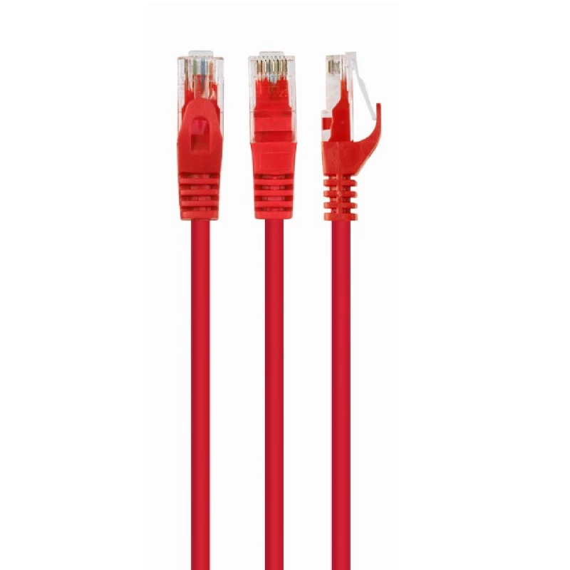 Patchcord Cablexpert CAT.6U 0.5M, ROȘU, PP6U-0.5M/R, TORONAT NEECRANAT