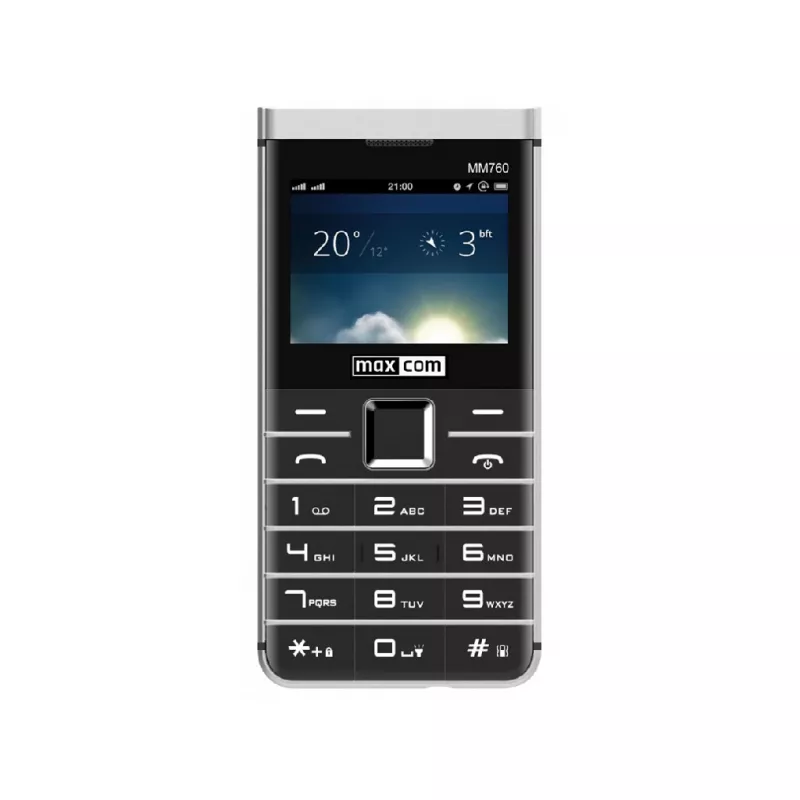 Telefon mobil Maxcom MM760, BLACK + HEADPHONE SOUL 2, BLACK