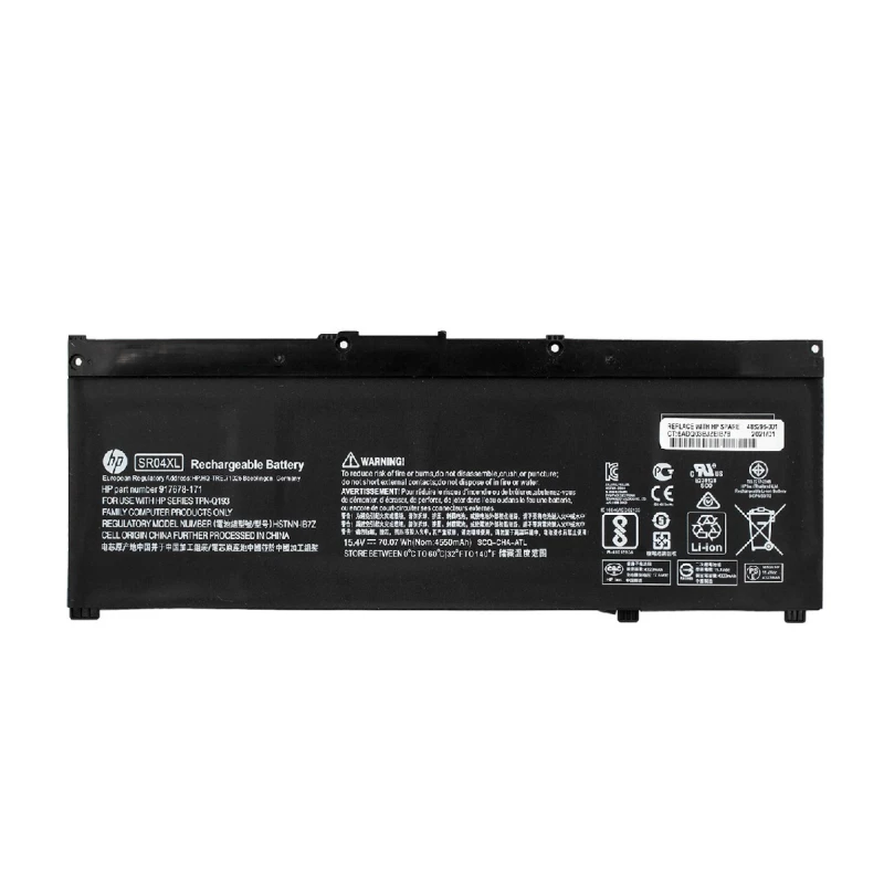 Батарея для ноутбука HP 15.4V 4550mAh, Black Original