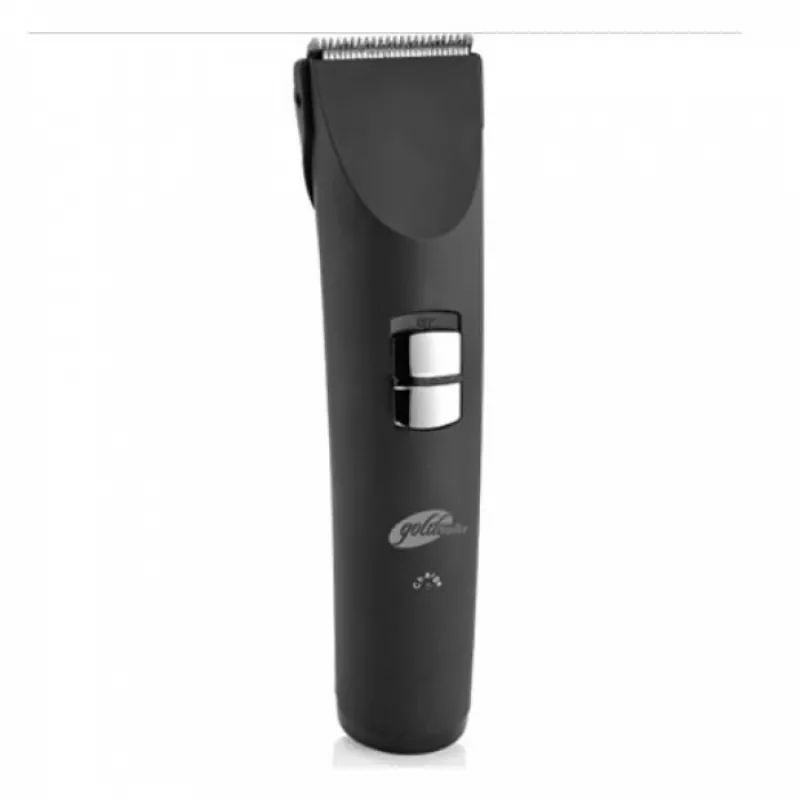 Машинка для стрижки GOLDMASTER GM 7135, 2 насадки, Нержавеющая сталь, Черный