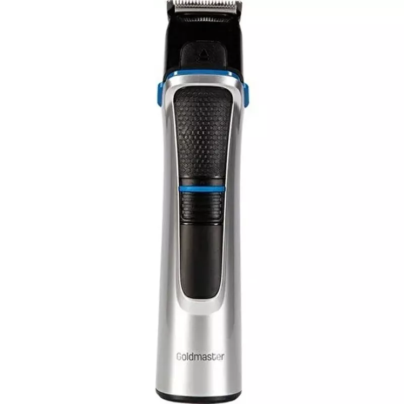 Машинка для стрижки GOLDMASTER GM 8156 (14*1), 14 насадок, Нержавеющая сталь, Черный, Нержавеющая сталь