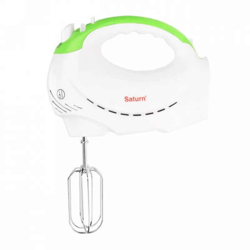 Миксер SATURN ST-FP1036, 120 Вт, 5 скоростей, Белый